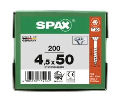 SPAX Universele Schroef Verzinkt VK Deeldraad T-Star Plus T20