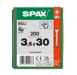 SPAX Universele Schroef Verzinkt VK Voldraad 200st