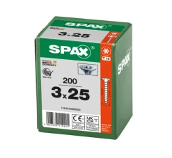 SPAX Universele Schroef Verzinkt VK Voldraad 200st