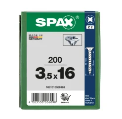 SPAX Universele Schroef Verzinkt VK Voldraad 200st