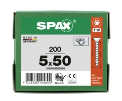 SPAX Universele Schroef Verzinkt VK Voldraad 200st