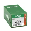 SPAX Universele Schroef Verzinkt VK 6x80mm Deeldraad T-STAR Plus T30 100st