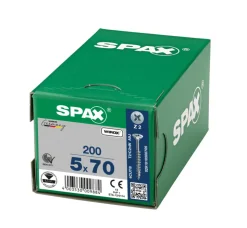 SPAX Universele Schroef Verzinkt VK 5x70mm Deeldraad PZ2 200st