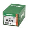 SPAX Universele Schroef Verzinkt VK 6x100mm Deeldraad T-STAR Plus T30 100st