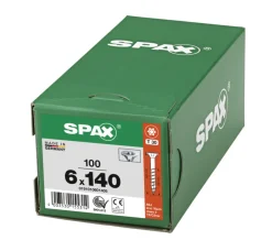 SPAX Universele Schroef Verzinkt VK 6x140mm Deeldraad T-STAR Plus T30 100st