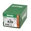SPAX Universele Schroef Verzinkt VK 5x70mm Voldraad T-STAR Plus T20 100st