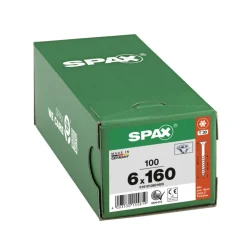 SPAX Universele Schroef Verzinkt VK 6x160mm Deeldraad T-STAR Plus T30 100st