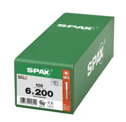 SPAX Universele Schroef Verzinkt VK 6x200mm Deeldraad T-STAR Plus T30 100st