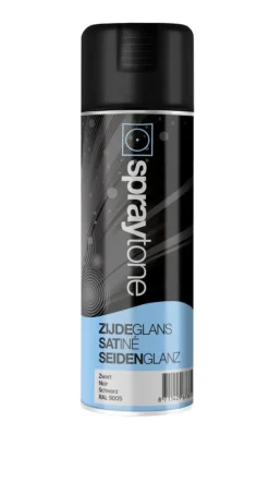 Spraytone Spuitlak Zijdeglans RAL 9005 Zwart 400ml