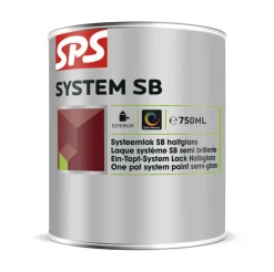 SPS Halfglans Lak System SB RAL 9010 0,75L