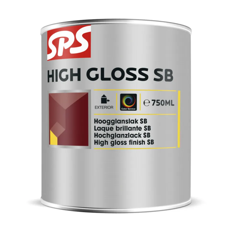 SPS Lak High Gloss SB Zwart 750ml