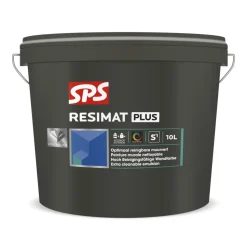 SPS Muurverf Resimat Plus Wit P 10L