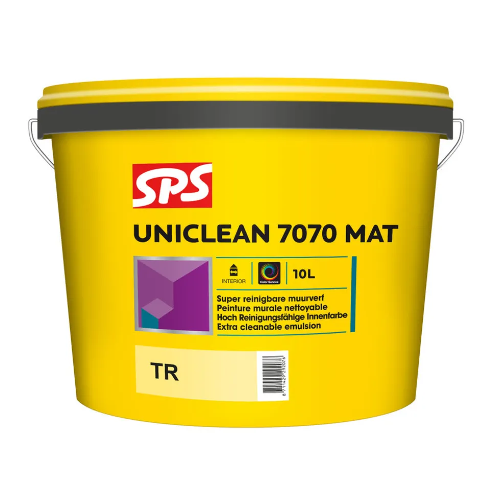 SPS Muurverf Uniclean 7070 Mat Mengbasis TR 10L