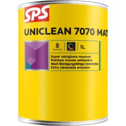 SPS Muurverf Uniclean 7070 Mat Mengbasis TR 1L