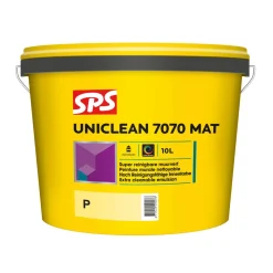 SPS Muurverf Uniclean 7070 Mat Wit/Mengbasis P 10L