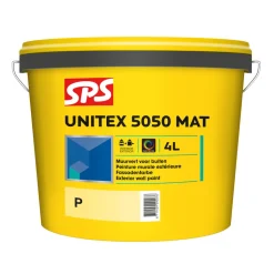 SPS Muurverf Unitex 5050 Mat Wit/Mengbasis P 4L