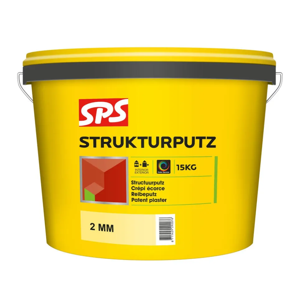 SPS Strukturputz Binnen/Buiten 2,0mm Wit 15kg