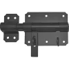 StarX Hangslotgrendel Met Sluitplaat Zwart 100x80mm
