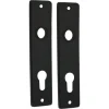 StarX Kortschild PC72 Aluminium Zwart 2stuks