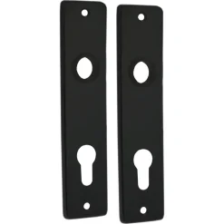 StarX Kortschild PC72 Aluminium Zwart 2stuks