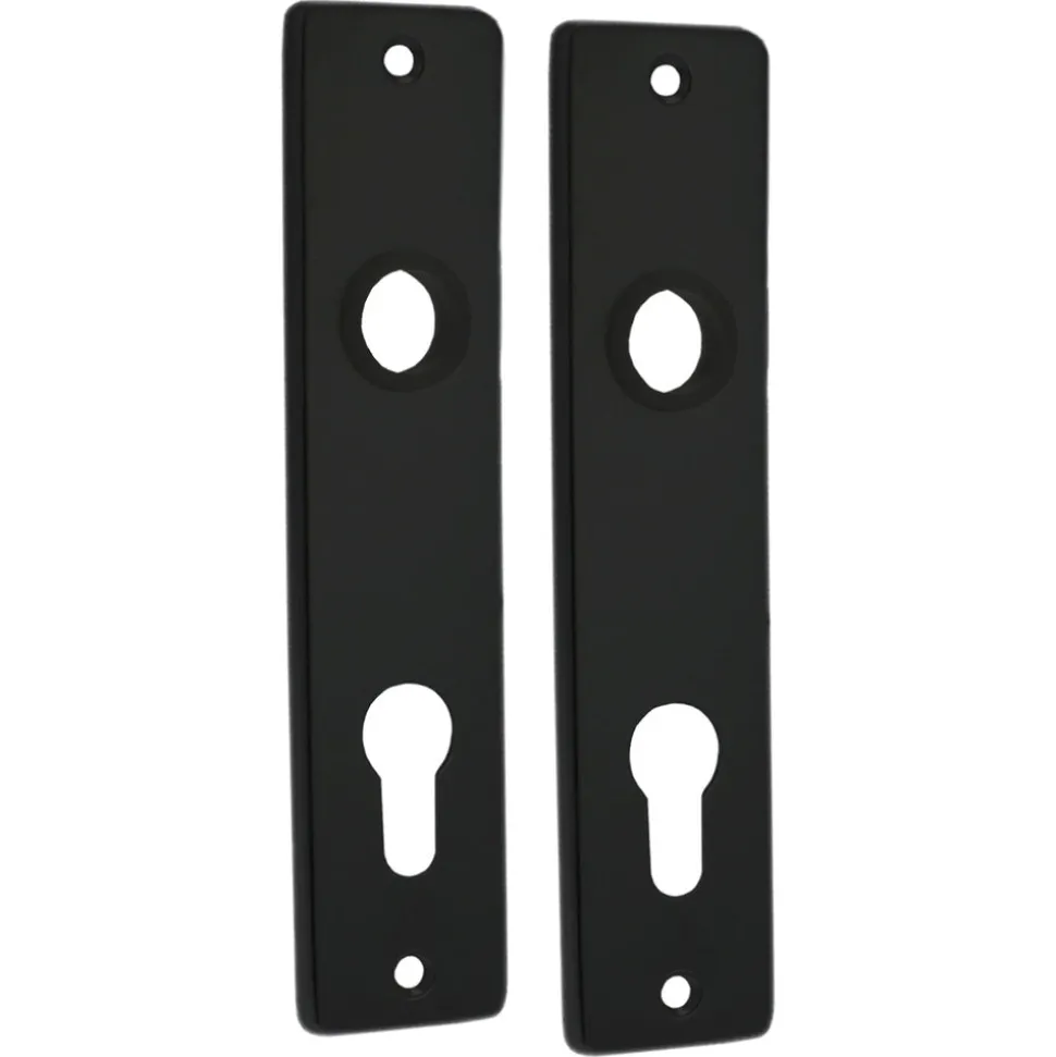 StarX Kortschild PC72 Aluminium Zwart 2stuks