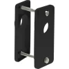 StarX Patentrozet Krukgat Aluminium Zwart 90x41mm 2stuks