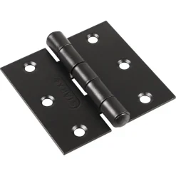 StarX Scharnier Smal Model Met Vaste Pen Zwart 63x63mm 2stuks