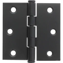Starx Scharnier Vierkant Model Met Losse Pen Zwart 76x76mm 2stuks