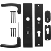 StarX Veiligheidsbeslag Kruk/Kruk/Kortschild PC55/72 SKG3 Aluminium Zwart