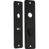 StarX WC Schild 57/5 Aluminium Zwart 180x41mm 2stuks