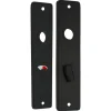 StarX WC Schild 63/8 Aluminium Zwart 180x41mm 2stuks