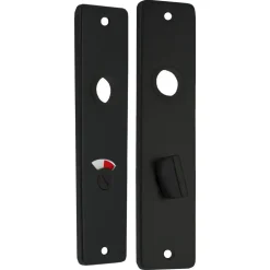 StarX WC Schild 63/8 Aluminium Zwart 180x41mm 2stuks