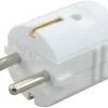 Stekker Wit 40x60x40mm 10/16A Randaarde