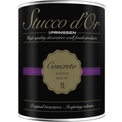 Stucco d'Or Wandafwerking Concreto Binnen Betonlook/Basis BE 1L