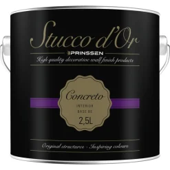 Stucco d'Or Wandafwerking Concreto Binnen Betonlook/Basis BE 2,5L