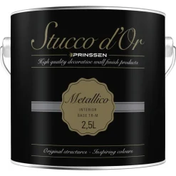 Stucco d'Or Wandafwerking Metallico Binnen Betonlook/Basis TR-M 2,5L