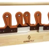 Super Prof Gereedschapsbak Hout Met 5 Spackmessen Soft Handgreep