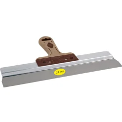Super Prof Gipsmes Pure Aluminium RVS Met lederen-Greep 570x0,7mm