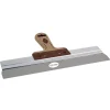 Super Prof Pure Spackmes Aluminium RVS Met lederen-Greep 170mm