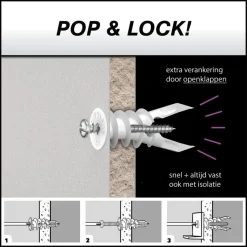 Toggler SP Gipsplaatplug Plaatdikte 9,5-15mm 40st