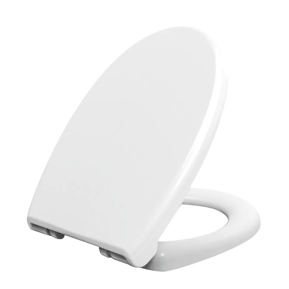 Trevi Wandcloset Verkort Diepspoel Glanzend Wit met Toiletzitting 49cm