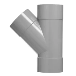 T-Stuk PVC 3x lijmmof wanddikte 3,2 mm Ø 40 mm 45° KOMO-keur