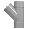 T-Stuk PVC 3x lijmmof wanddikte 3,2 mm Ø 110x40 mm 45° KOMO-keur