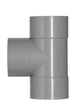 T-Stuk PVC 3x lijmmof wanddikte 3,2 mm Ø 50x40 mm 87° KOMO-keur