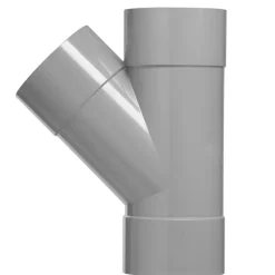 T-stuk PVC 3x lijmmof wanddikte 3,25mm Ø90x90mm 45° KOMO-keur