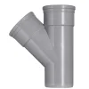T-Stuk PVC 2x machetmof Ø 110x110 mm 45° KOMO-keur