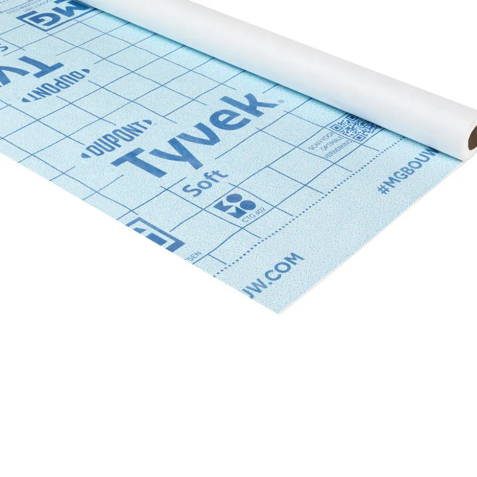 Tyvek Isolatiefolie Soft Dampopen Dak en Gevel 1,5x50m 75m2