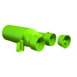 Ubbink Air Excellent Ventieladapter AE34C 180° 125 Met Afdekkap
