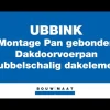 Ubbink Dakdoorvoerpan Neroma Kunststof Zwart 25-45° Ø110-131mm