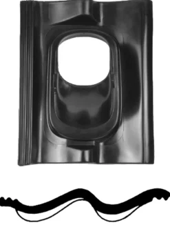Ubbink Dakdoorvoerpan Sneldek Kunststof Zwart 25-45° Ø110-131mm